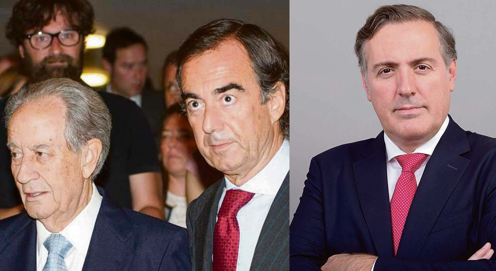 De izquierda a derecha: Juan Miguel Villar Mir, Juan Villar-Mir de Fuentes y David Martínez, CEO de Aedas Homes |EE