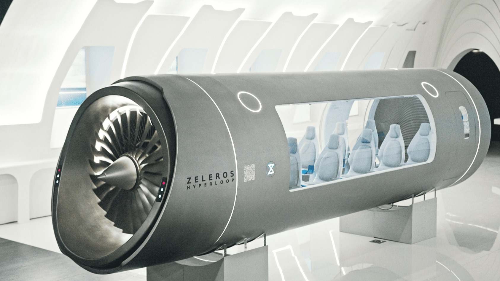 Prototipo de cápsula de Hyperloop de Zeleros.
