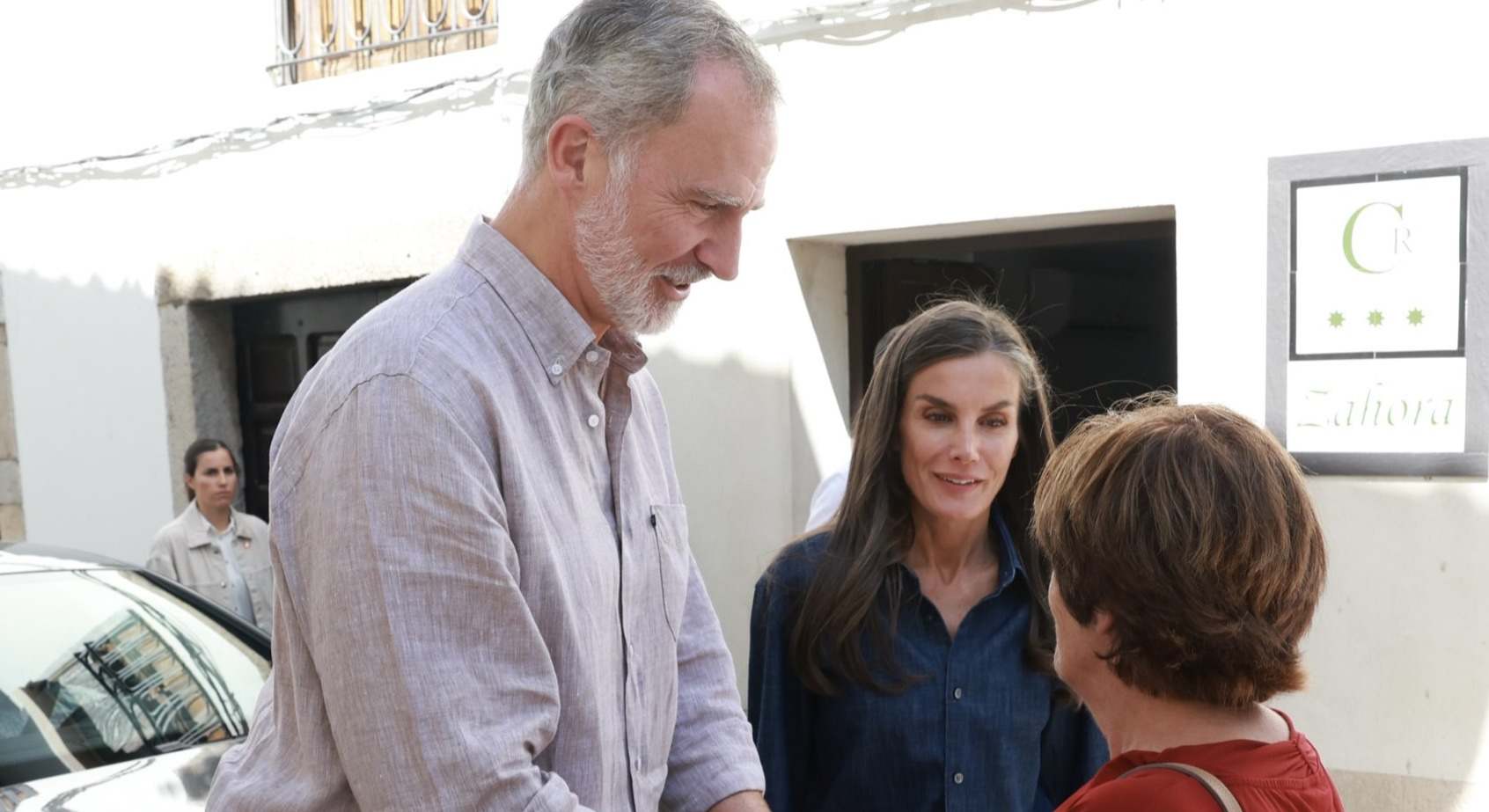 Los Reyes en Hervás, Cáceres, este viernes 29 de agosto. Foto: Casa del Rey