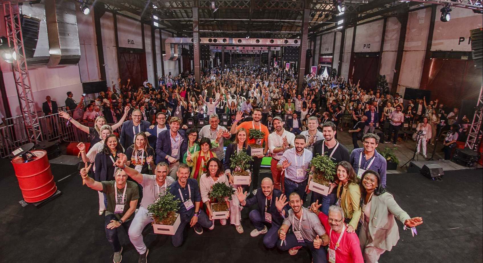 Foto de familia de la tercera edición del South Summit de Brasil. SS