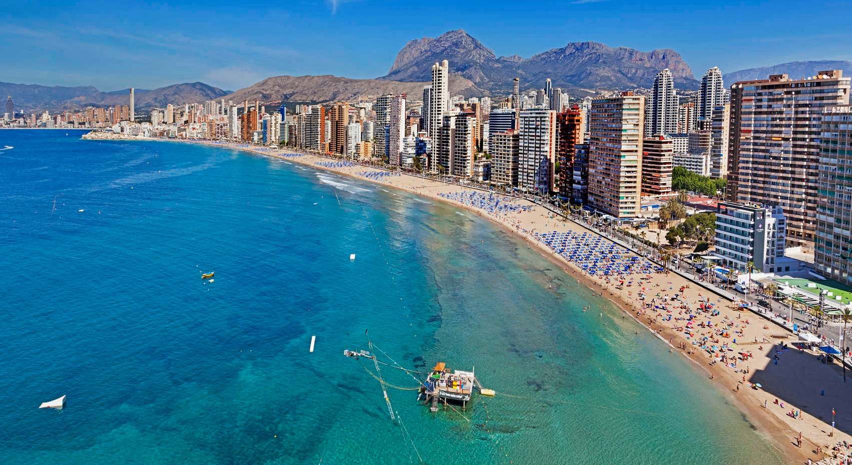 Una vista de Benidorm.