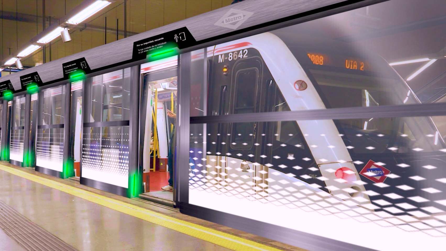 Puertas automáticas que se instalarán en la Línea 6 del Metro de Madrid