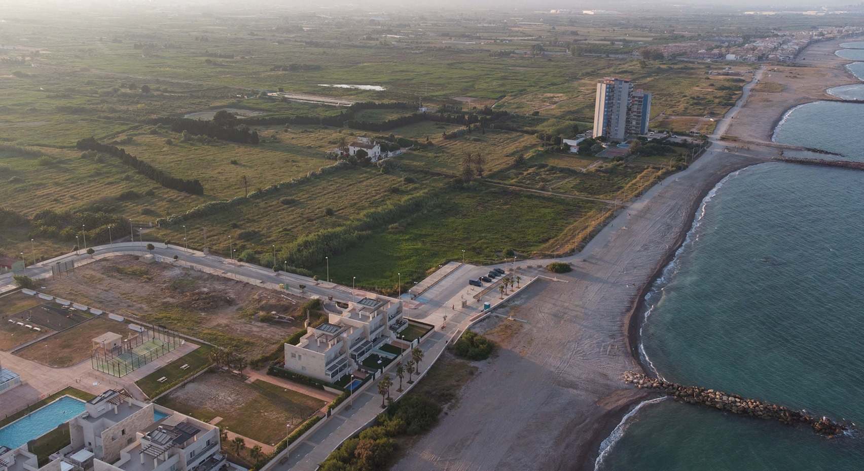 Playa de El Puig donde se ubicarán las nuevas casas de TM.