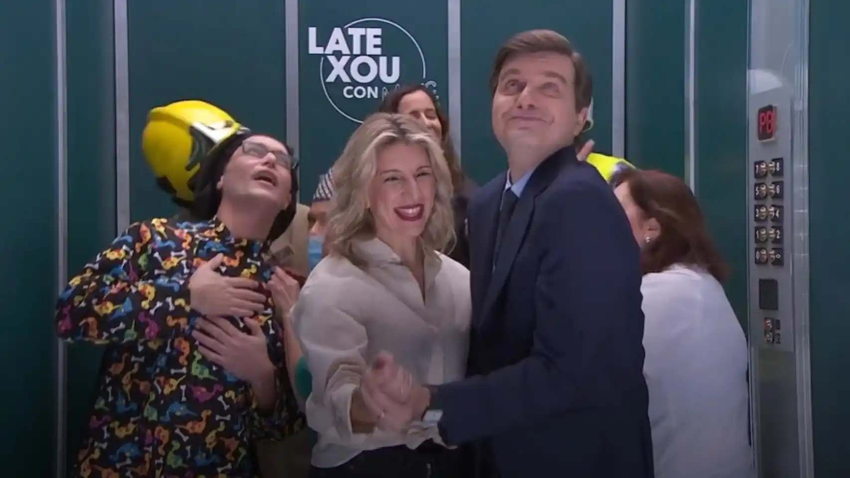 Yolanda Díaz e Late Xou