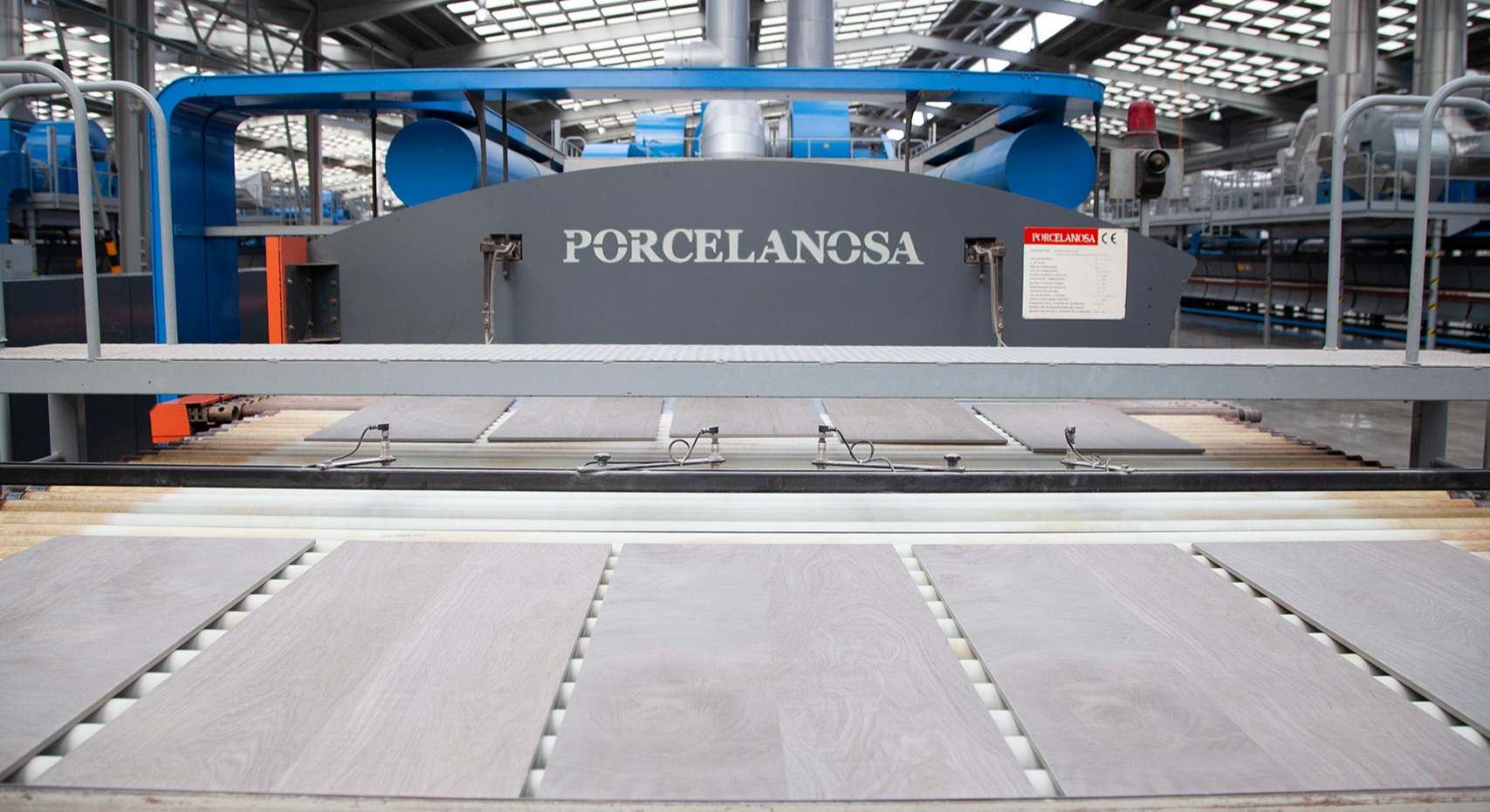 Una línea de azulejos de Porcelanosa en Vila-real.