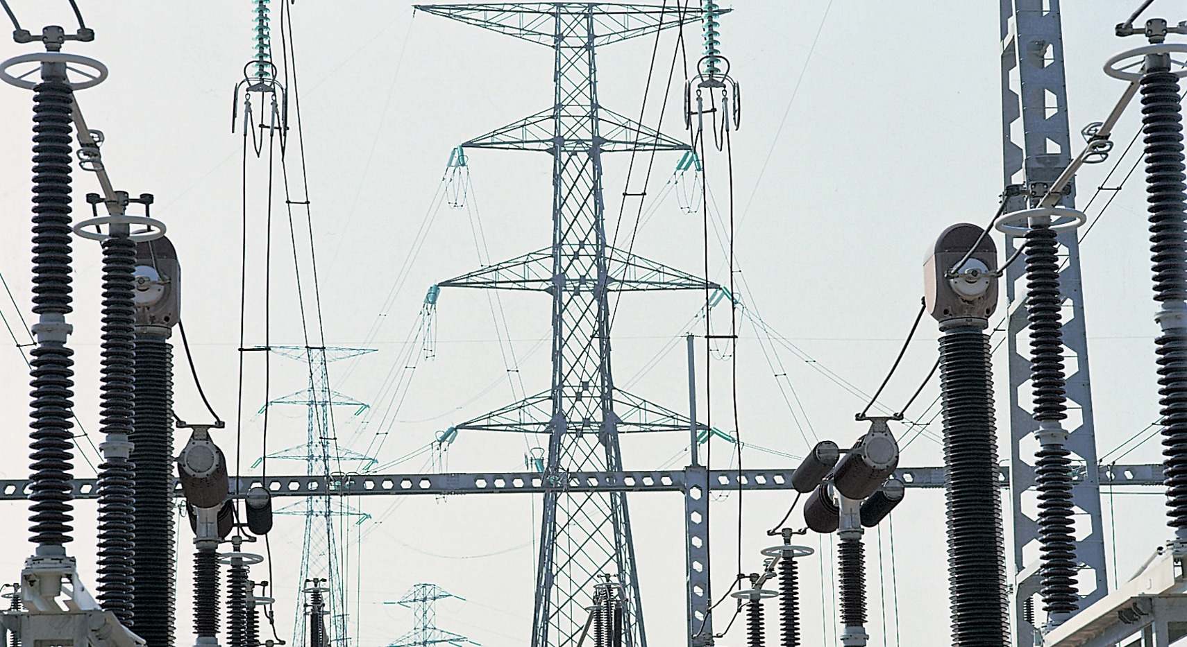 Una subestación eléctrica