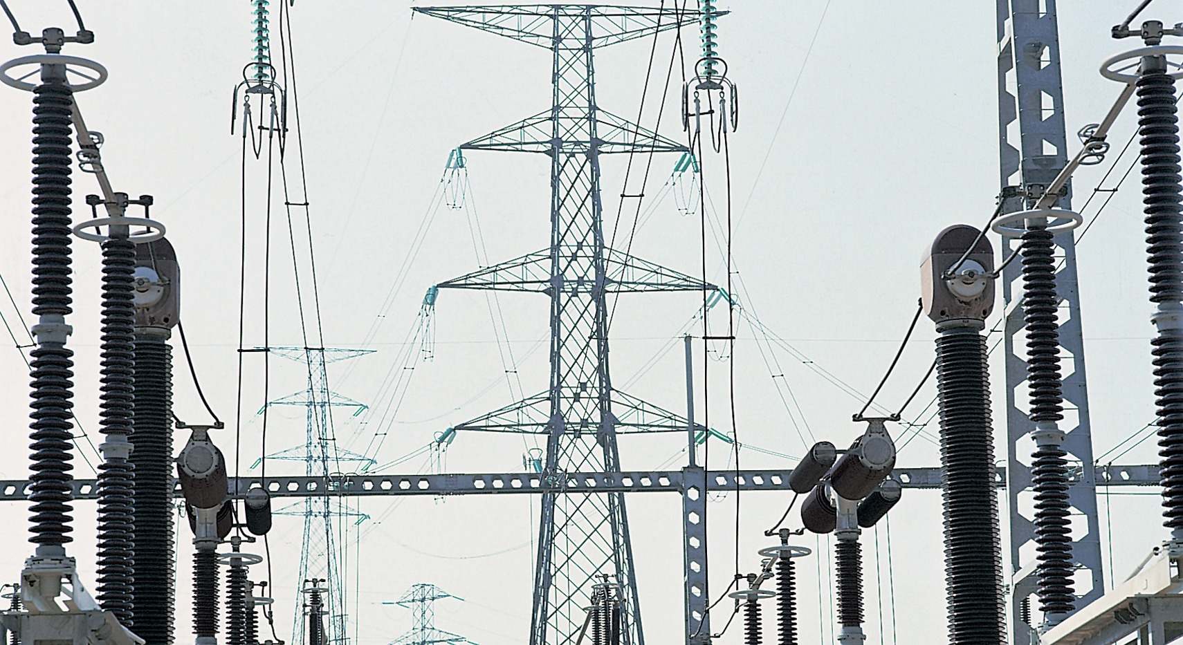 Una subestación eléctrica