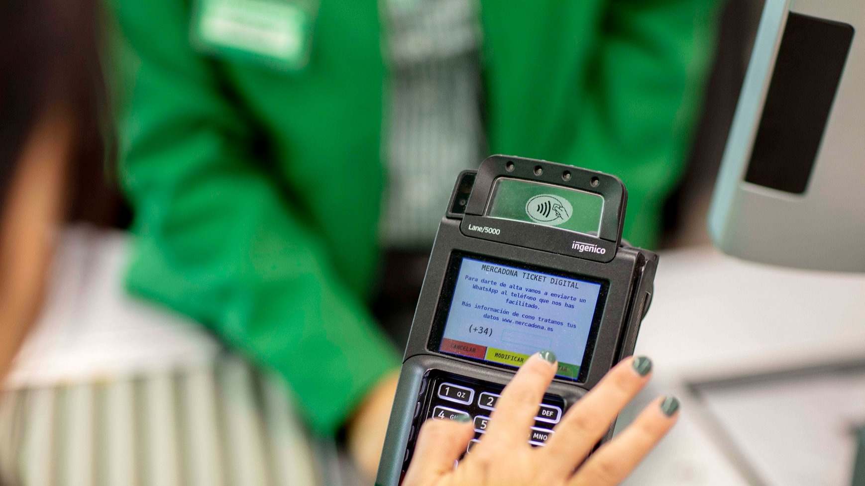 Sistema de registro de ticket digital de Mercadona.