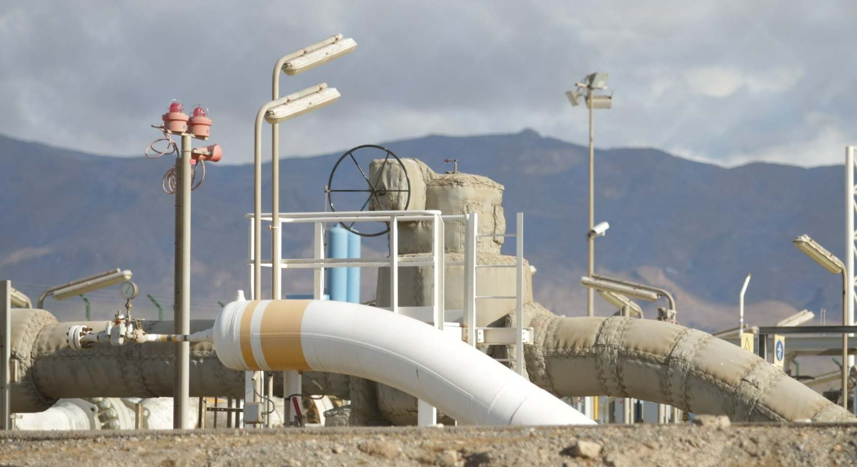 Instalaciones del gasoducto Medgaz Almería-Chinchilla, en Almería