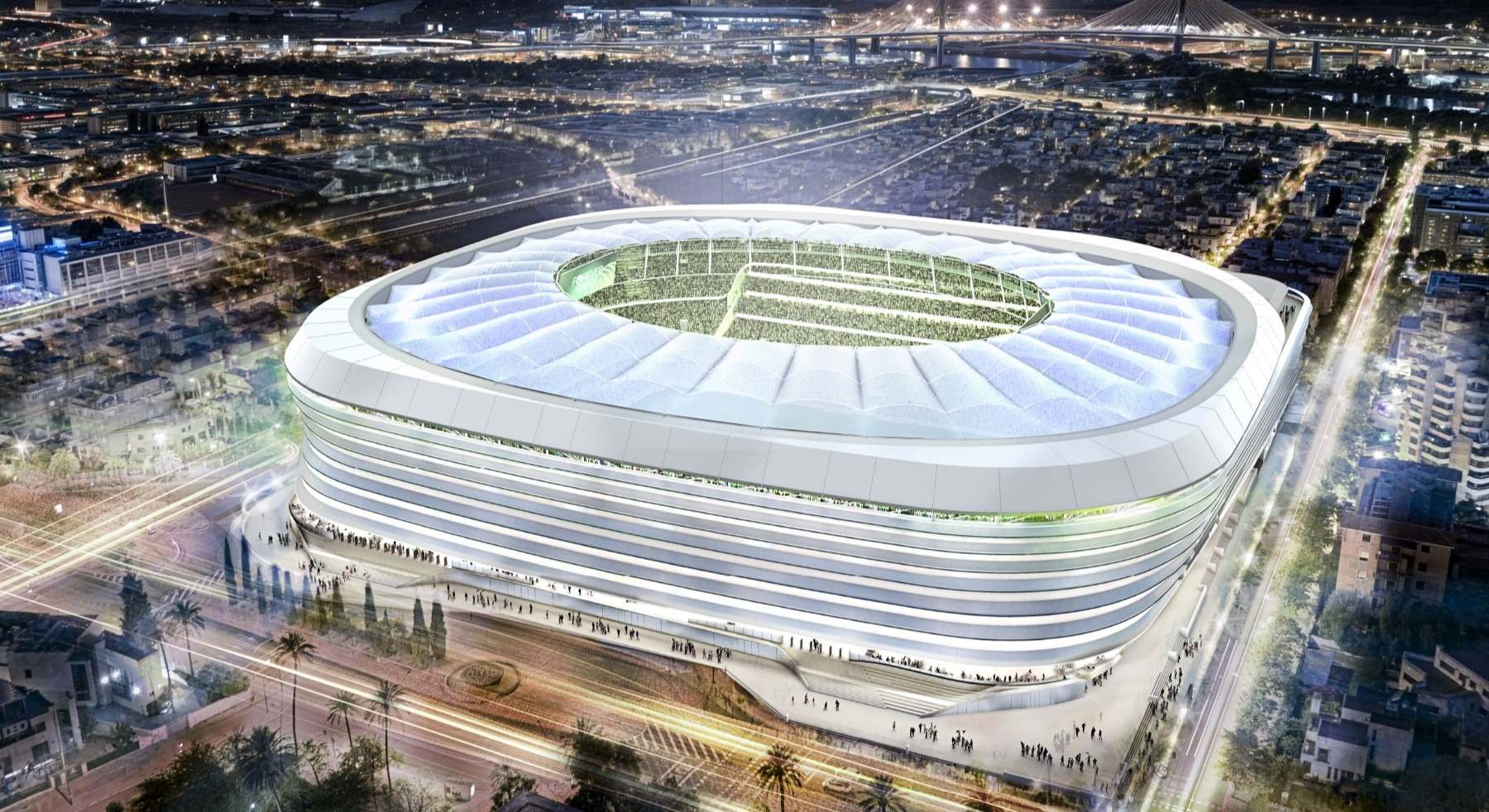 Aspecto que tendrá el nuevo Benito Villamarín tras la remodelación.