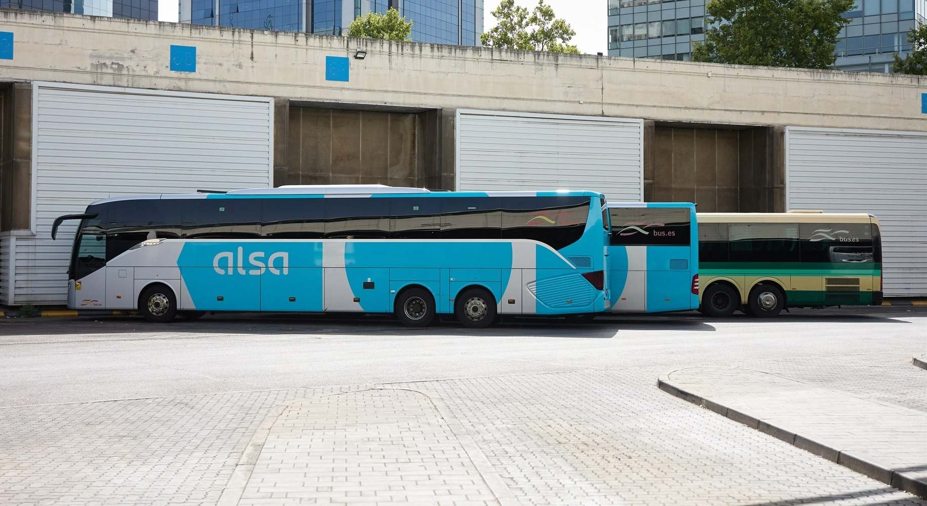Autobuses aparcados en la terminal de Méndez Álvaro, Madrid. / Europa Press