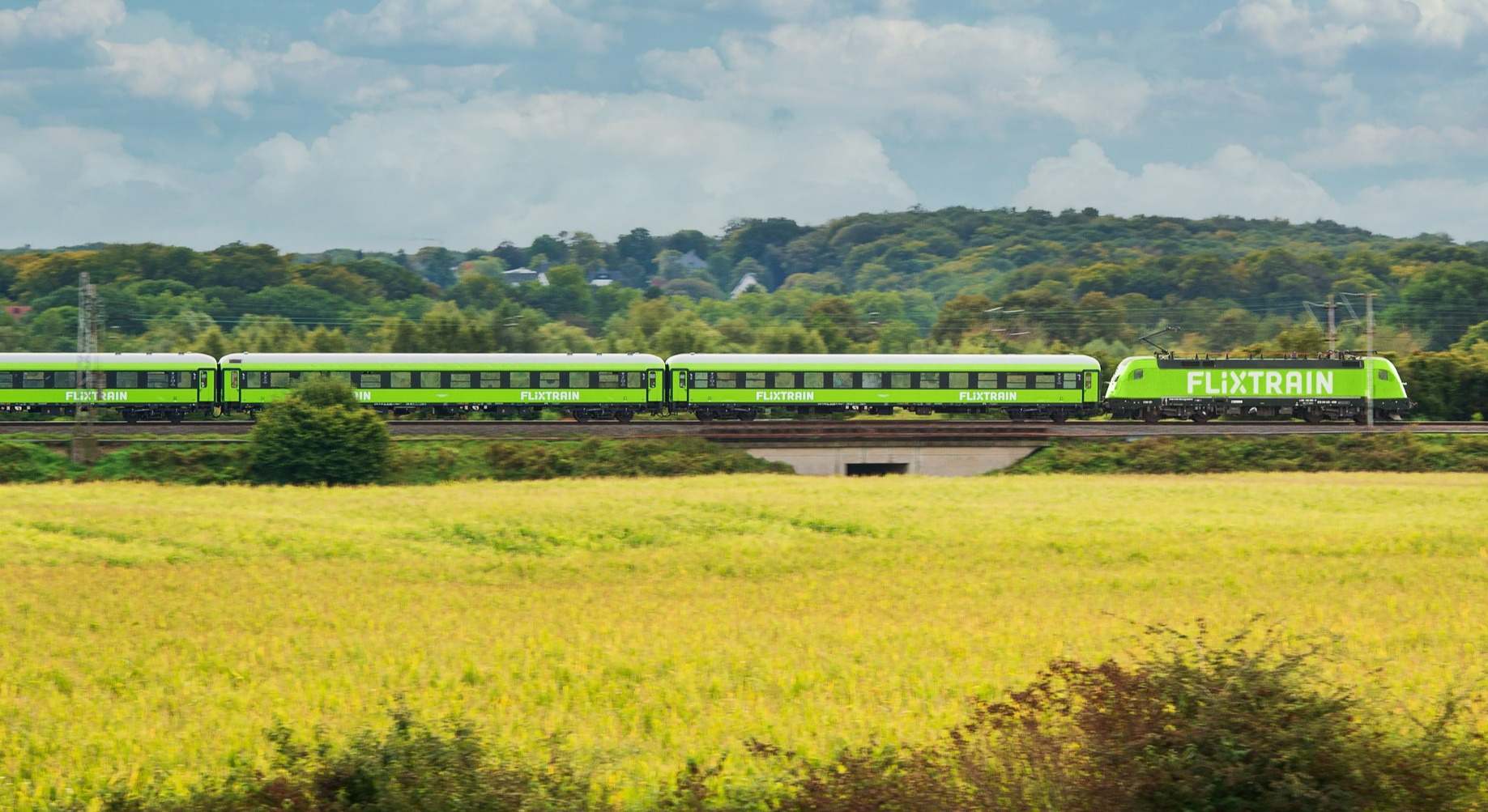 Tren de pasajeros de FlixTrain. / FlixTrain