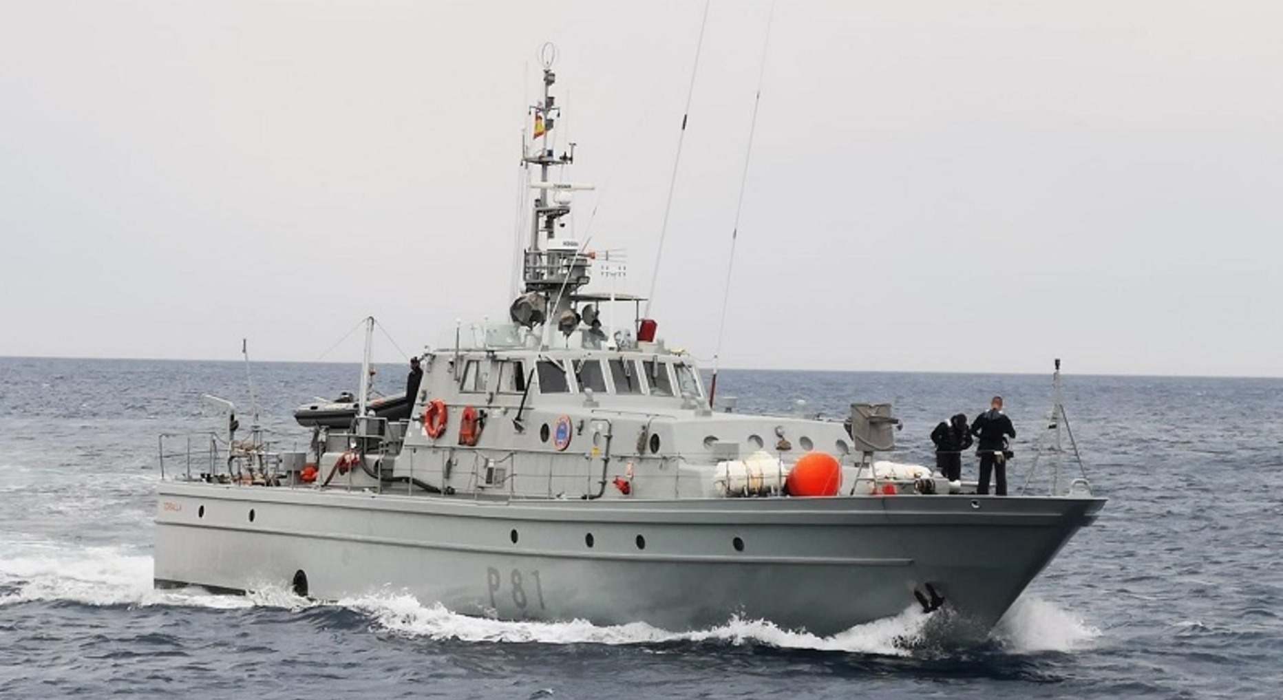 El patrullero "Toralla" (P-81) en la mar. / Foto: Armada Española