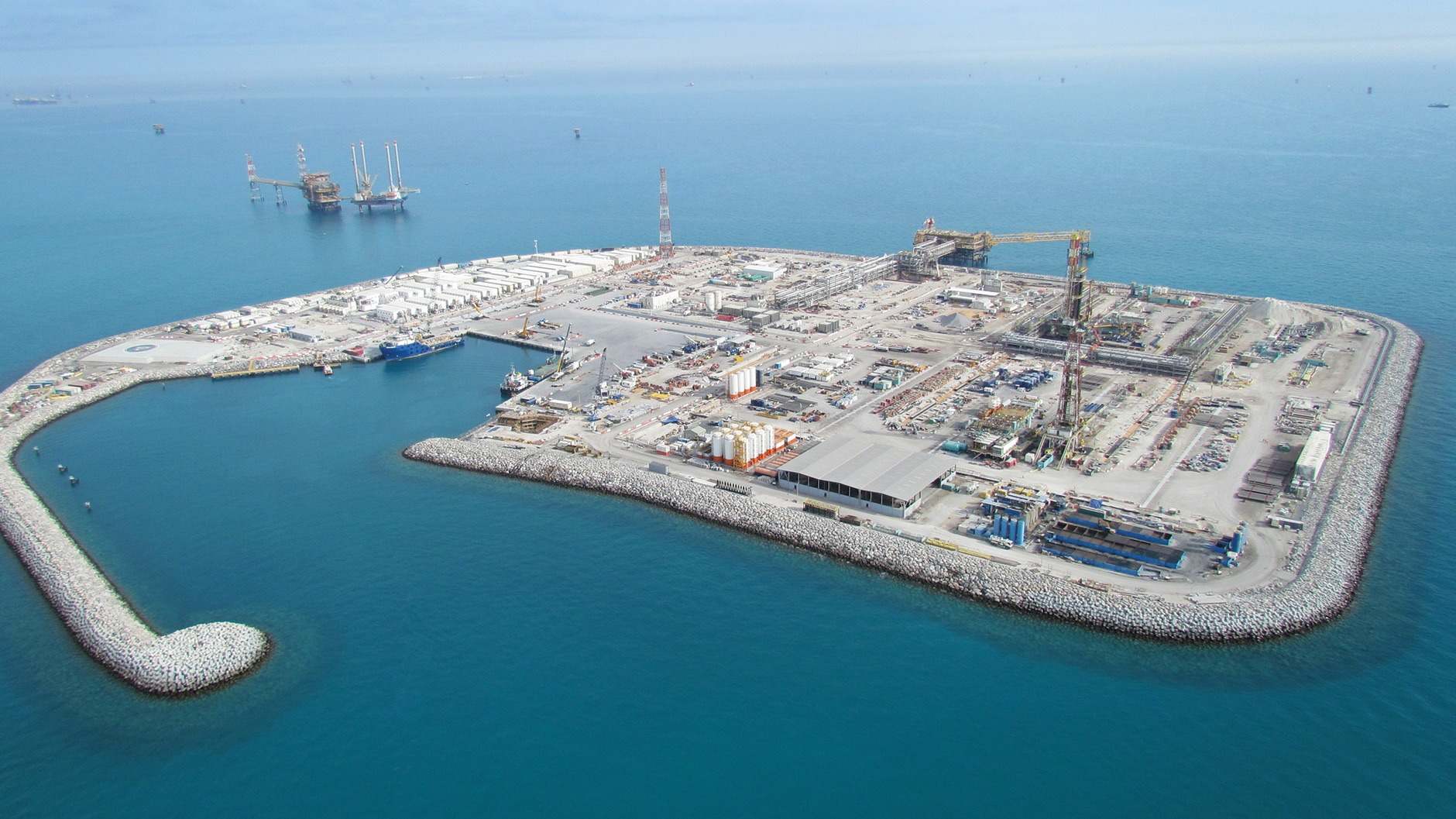 Isla petróleo Emiratos Árabes Unidos Zakum