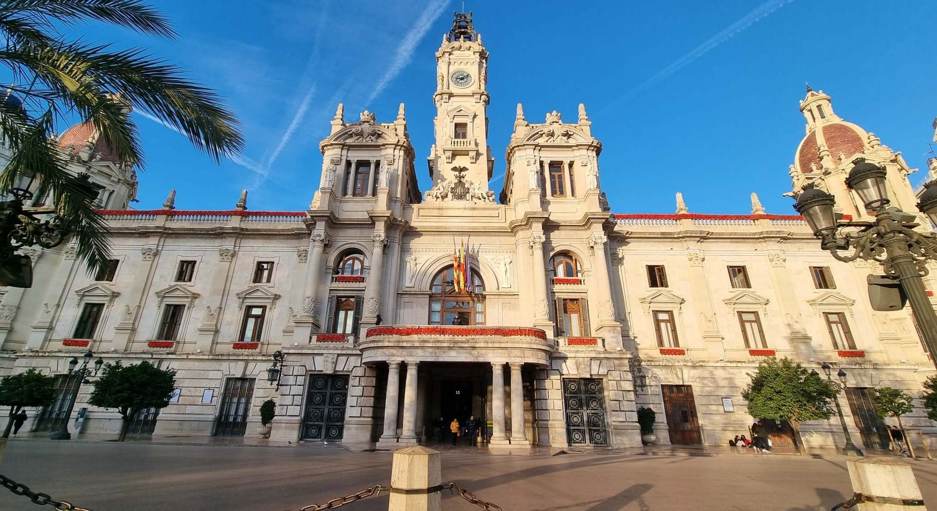 Fachada del Ayuntamiento de Valencia.