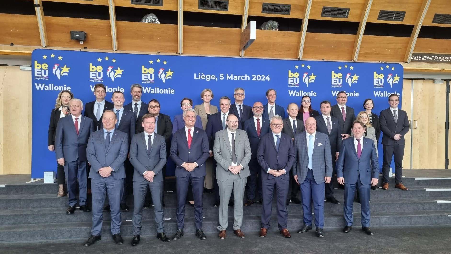 El secretario de Estado de Vivienda y Agenda Urbana, David Lucas, en el Consejo Informal de Ministros en materia de vivienda de la Unión Europea celebrado en Lieja (Bélgica)