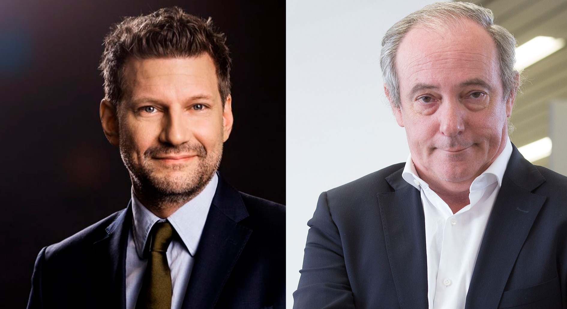 El CEO de Allianz Seguros, Veit Stutz, y el de Zurich en España, Vicente Cancio