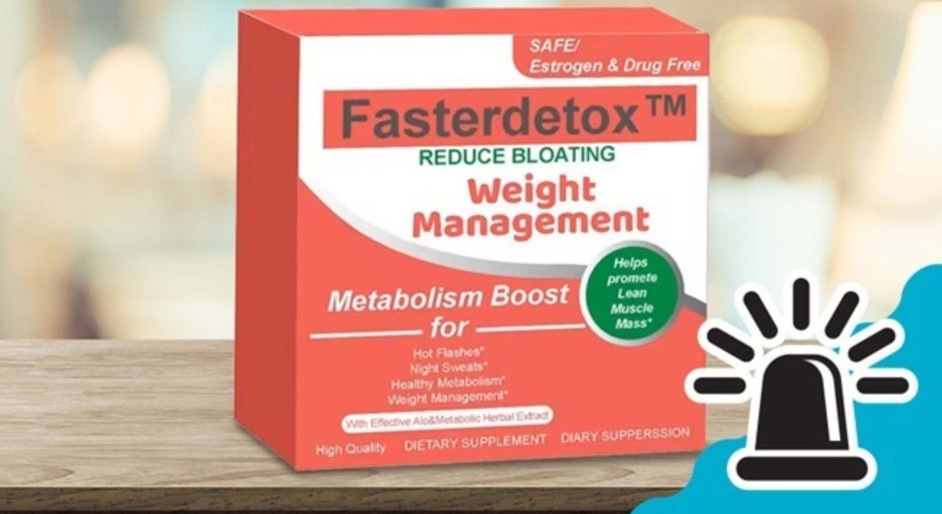 Fasterdetox, el suplemento adelgazante retirado