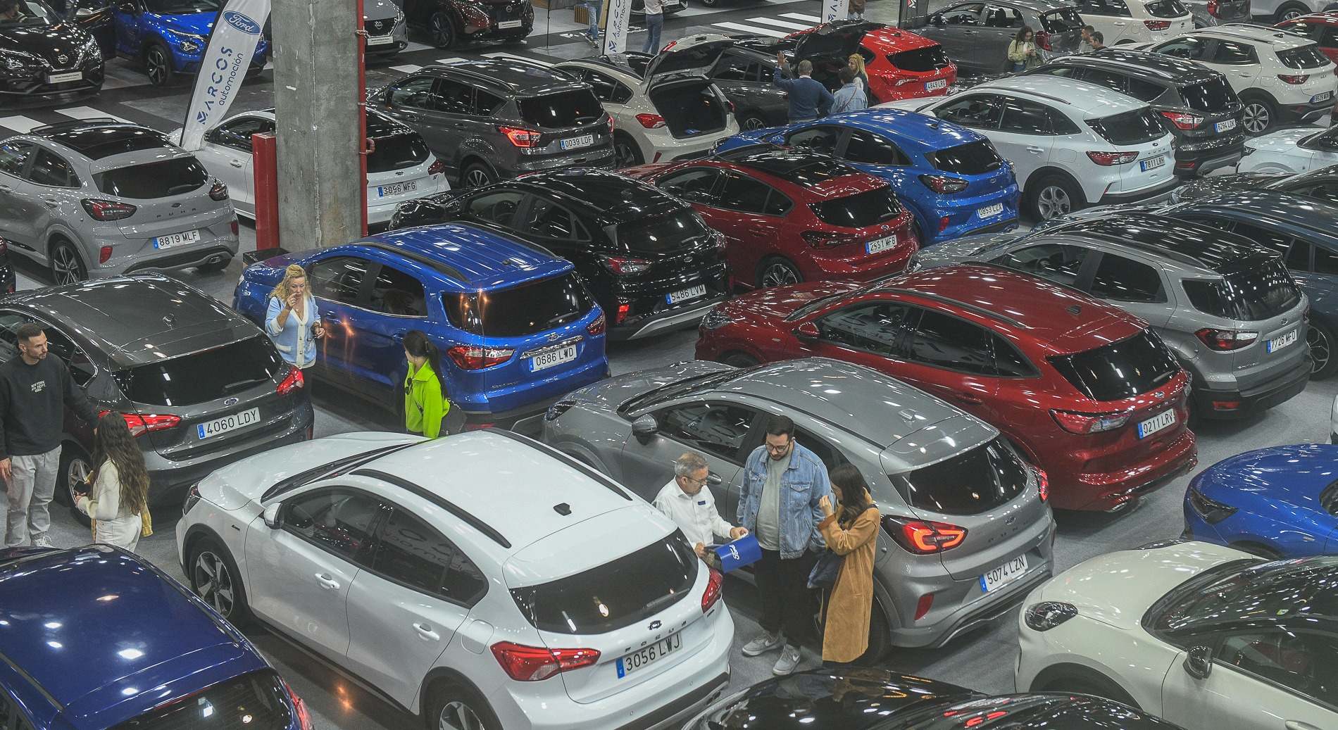 Coches en una edición de la Feria del Automóvil de Valencia.