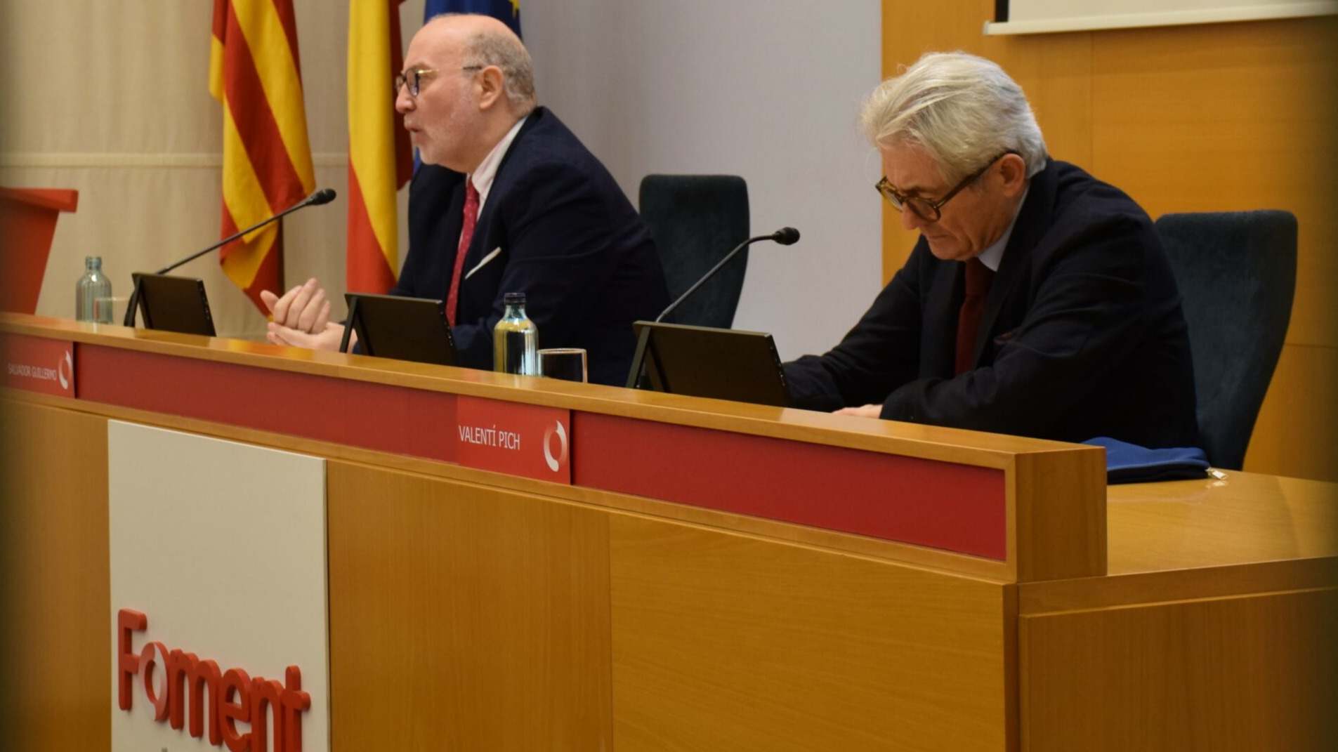 Salvador Guillermo y Valentí Pich (Foment del Treball)