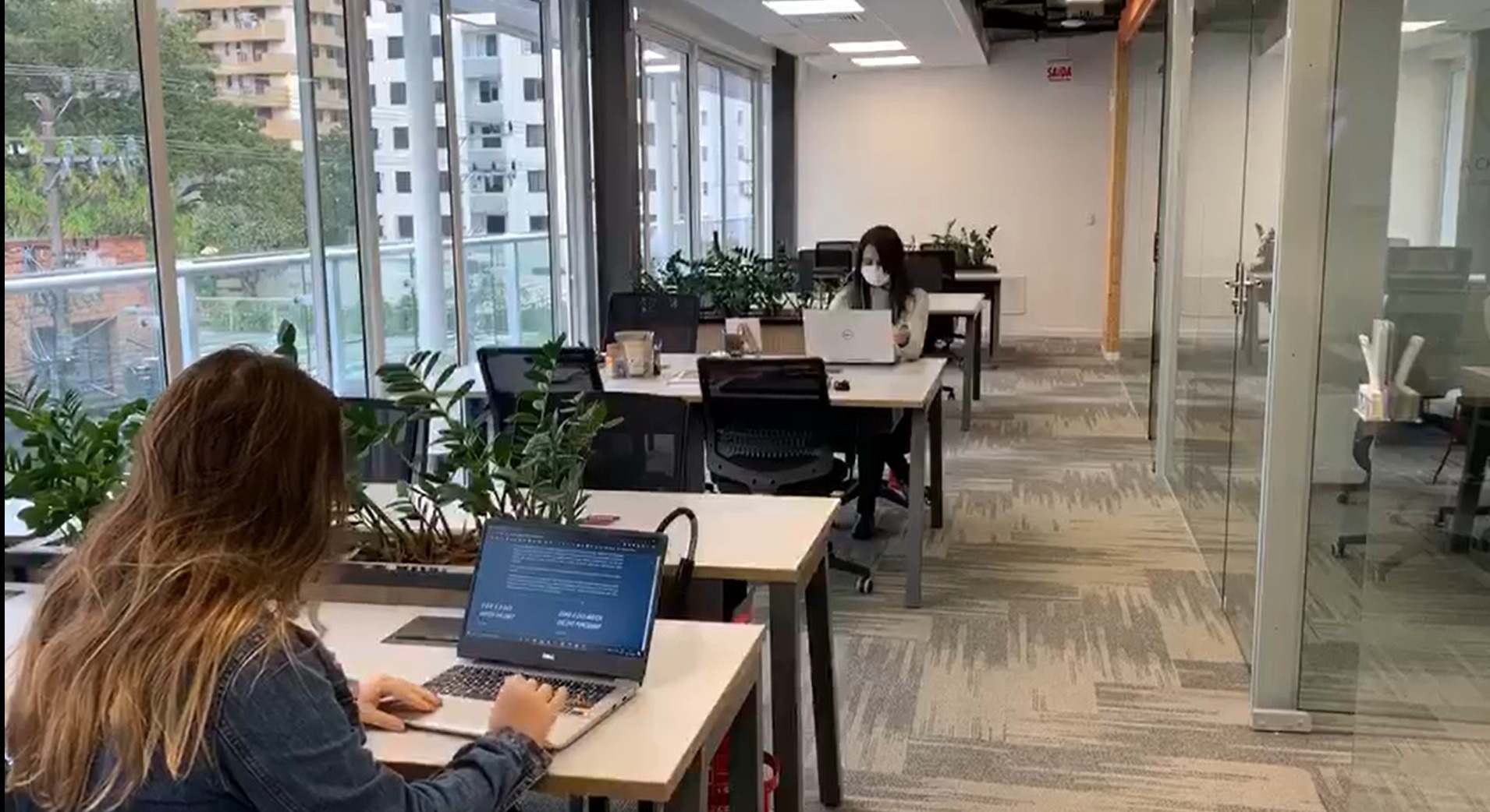 Oficinas de la sede del espacio de coworking Impact Hub Barceló