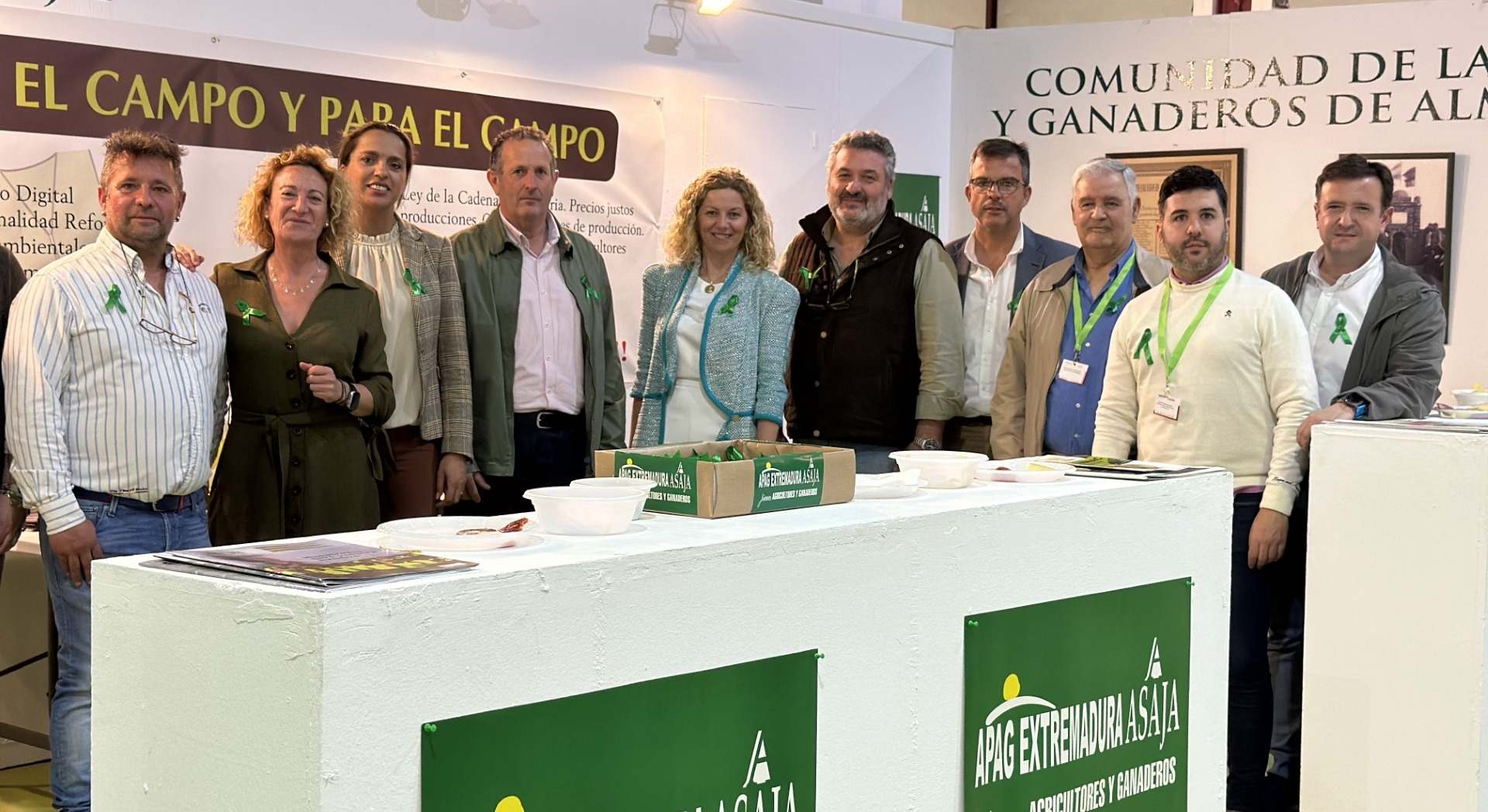 Representantes de Apag Extremadura Asaja y la Comunidad de Labradores