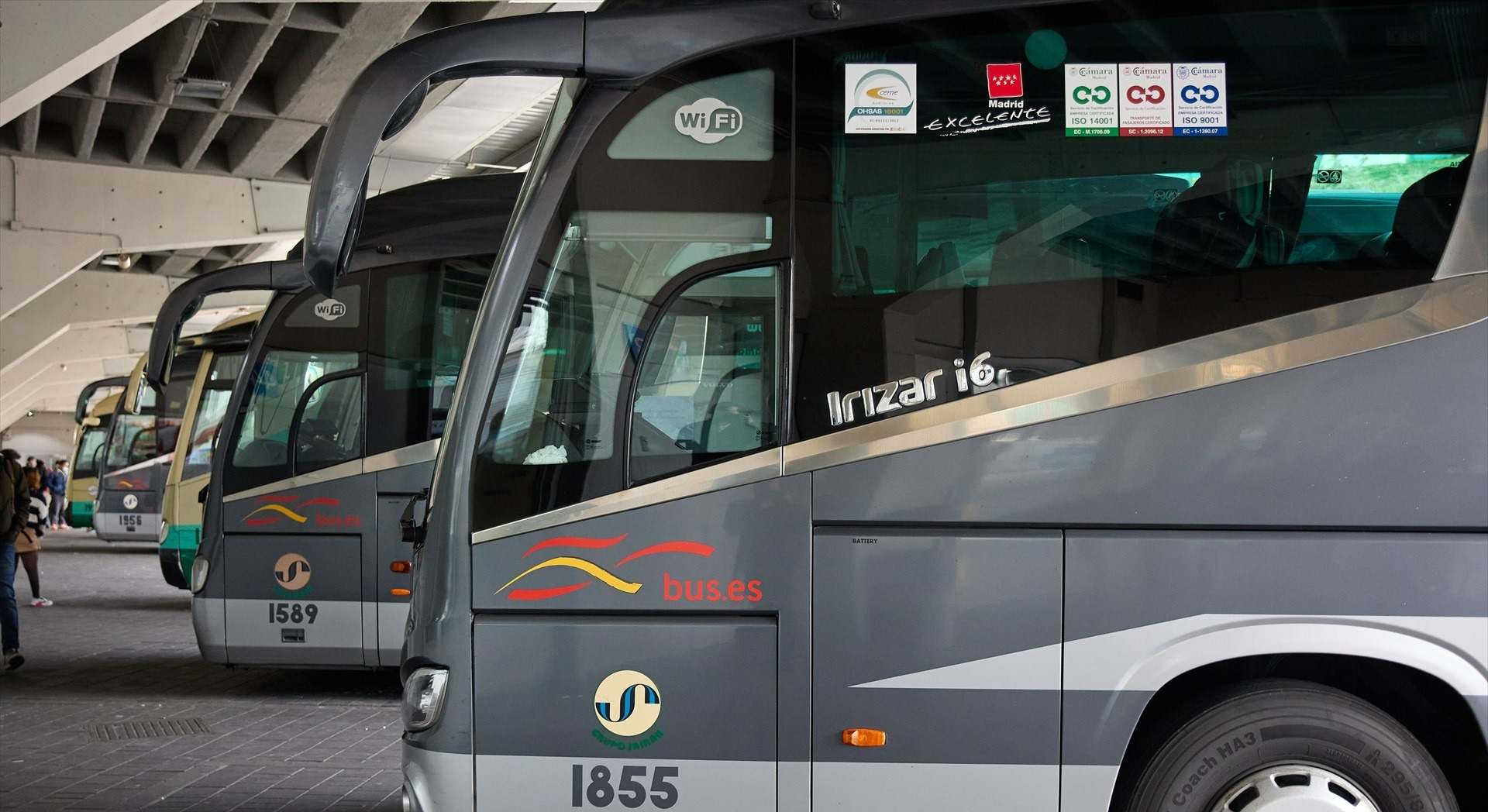 Autobuses en la estación de Méndez Álvaro, Madrid. / Europa Press