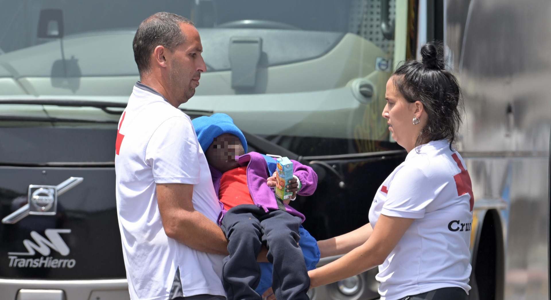 Imagen de un menor migrante.
