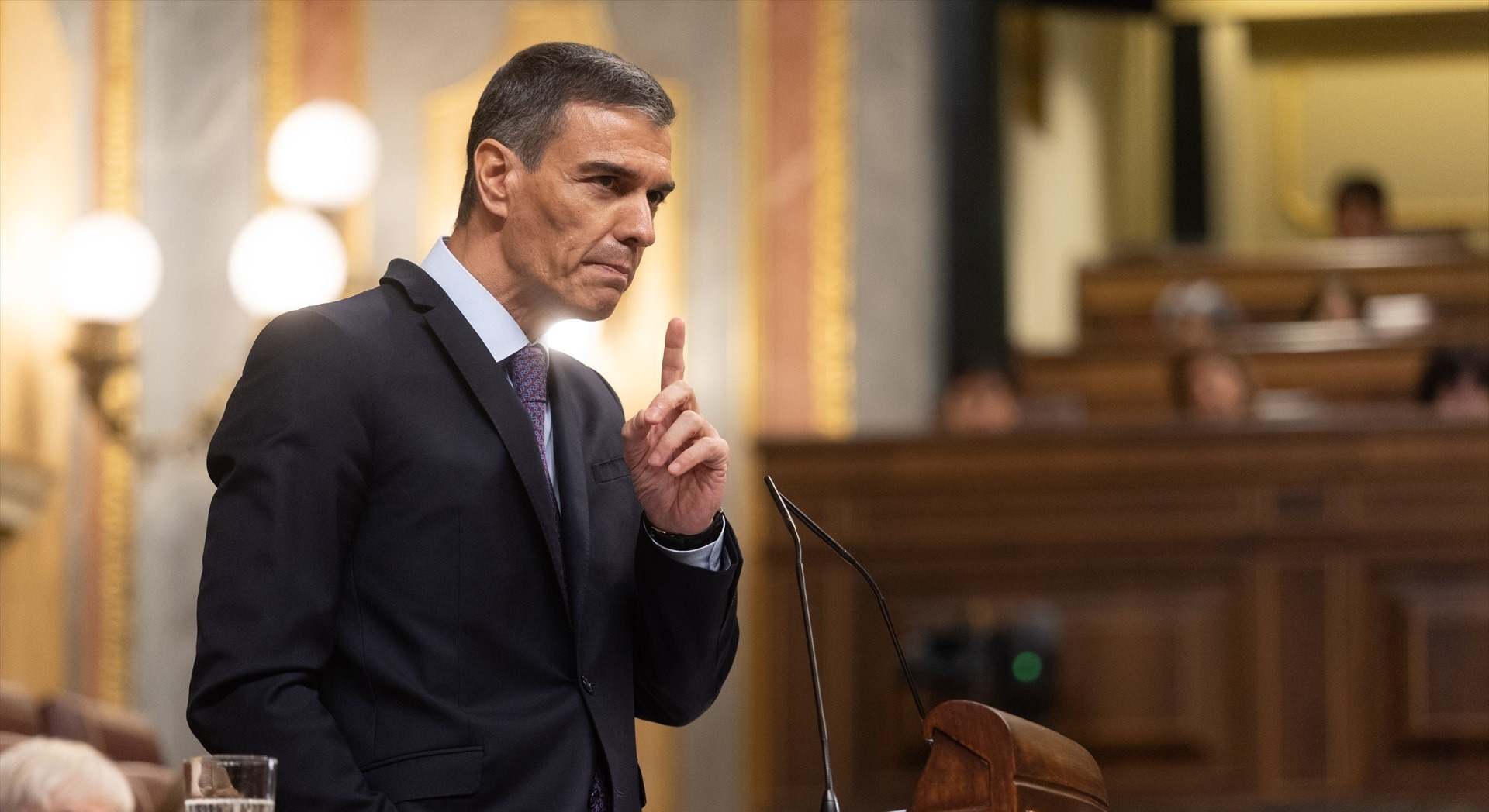Presidente del Gobierno, Pedro Sánchez, en el Congreso. / Foto: EP