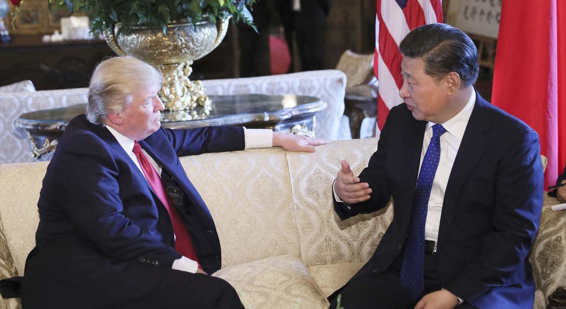 El presidente de Estados Unidos, Donald Trump, junto a su homólogo chino, Xi Jinping. Europa Press.