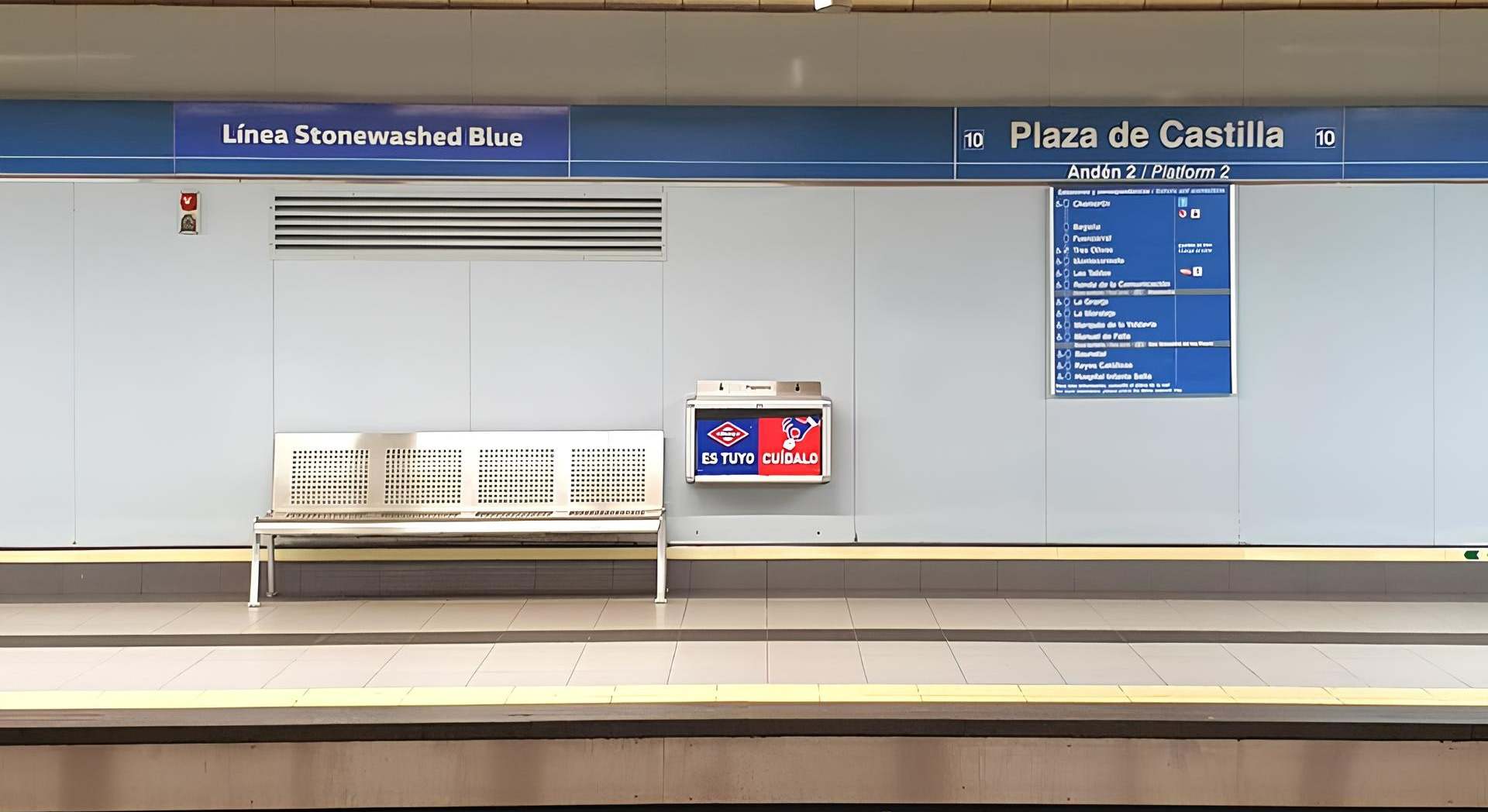 Publicidad de Volkswagen en el Metro de Madrid. / G. Vázquez