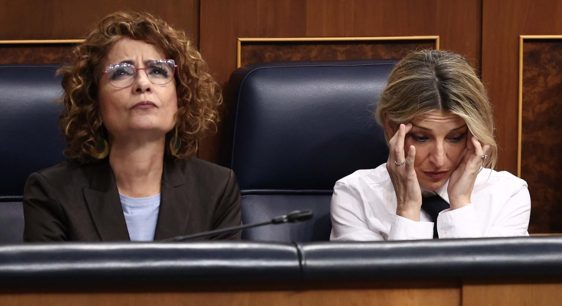 La ministra de Hacienda, María Jesús Montero y la ministra de Trabajo, Yolanda Díaz.