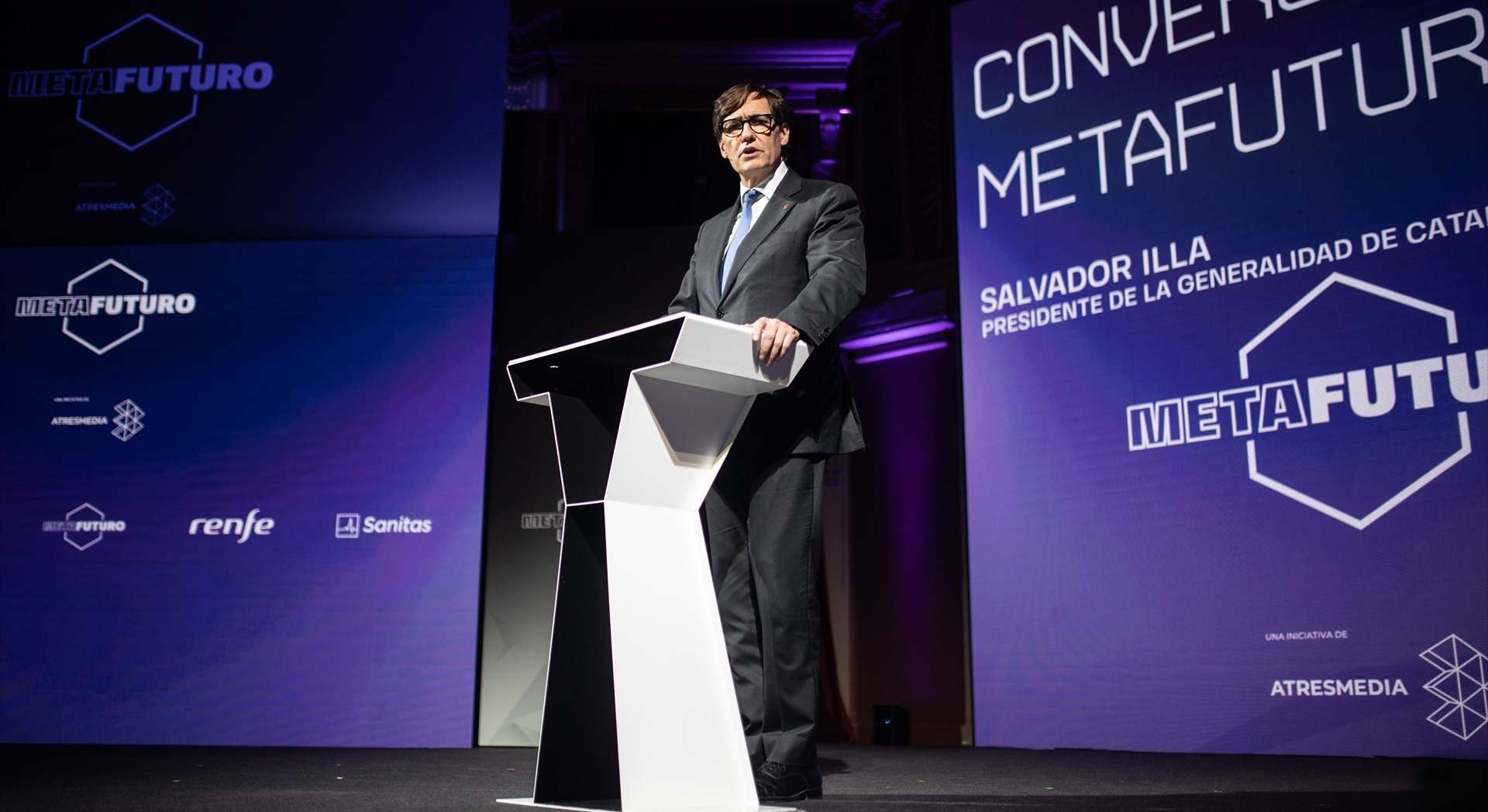 Salvador Illa durante su discurso en el foro Metafuturo 2024