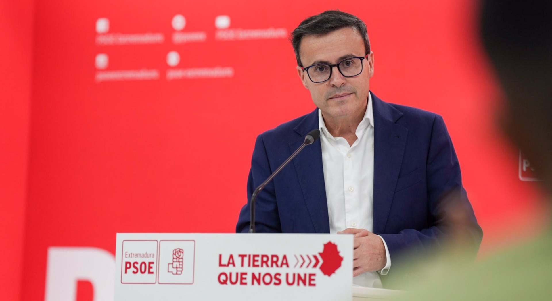 Miguel Ángel Gallardo, secretario general del PSOE de Extremadura