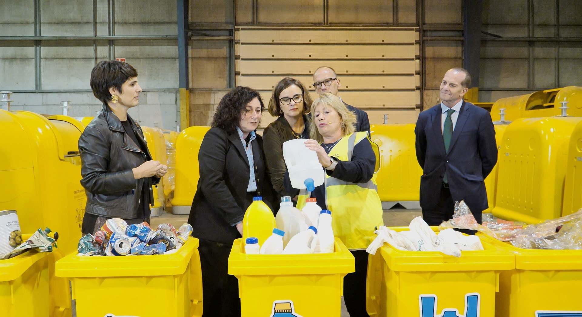 Planta de reciclaje de envases.
