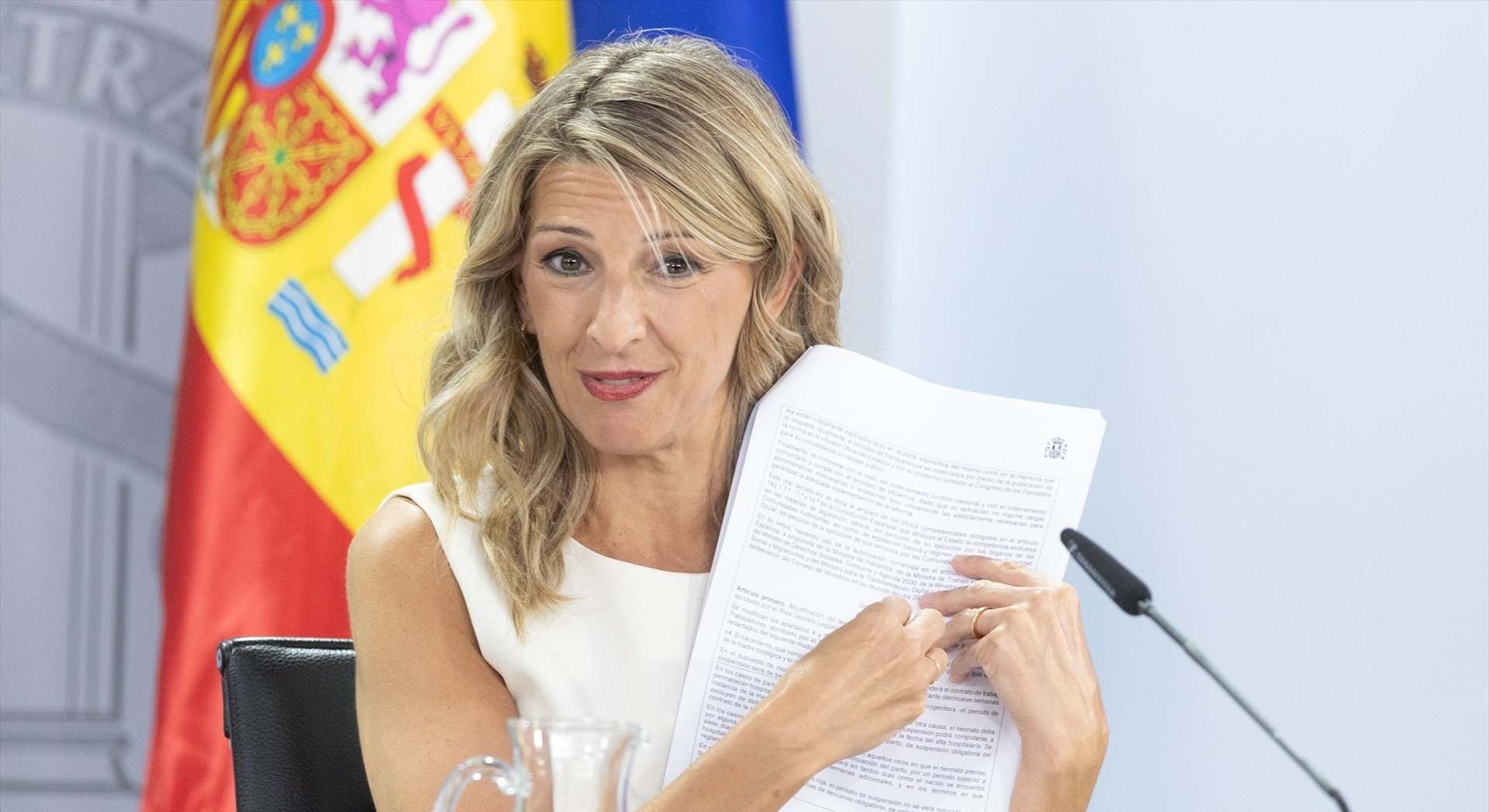 La ministra de Trabajo, Yolanda Díaz.