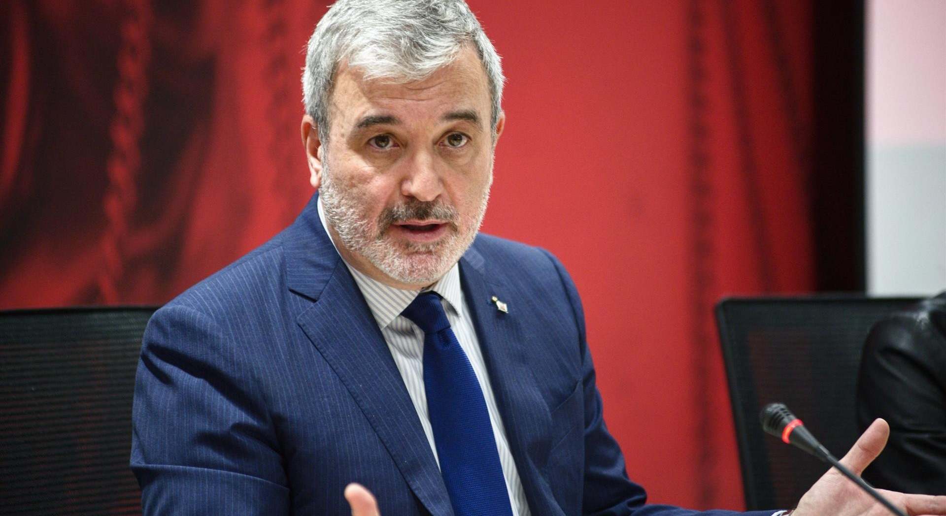 Jaume Collboni en un pleno del ayuntamiento