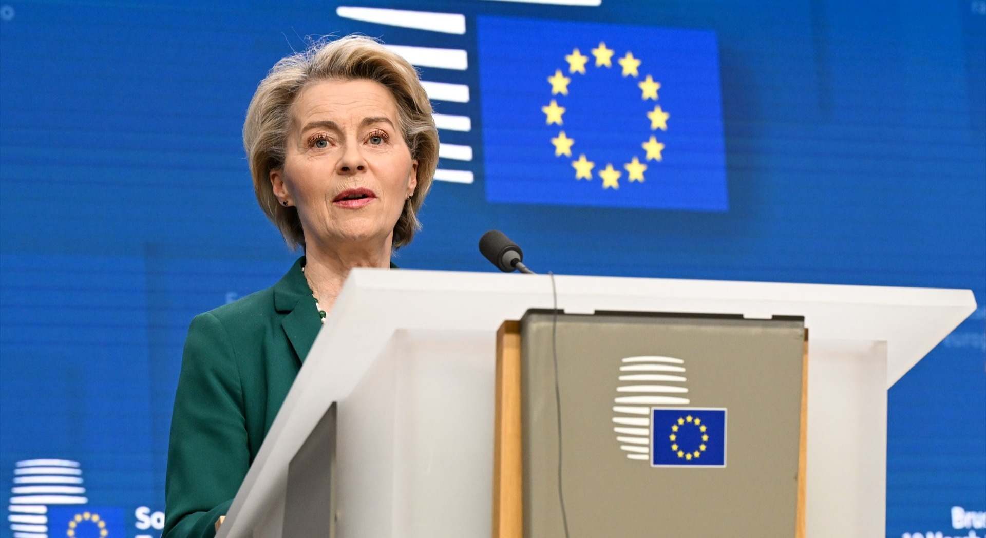 La presidenta de la Comisión Europea, Ursula von der Leyen.
