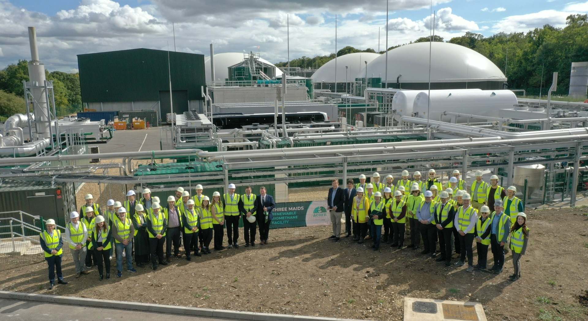 Inauguración de la planta de biometano Three Maids, en Winchester. / Qualitas Energy