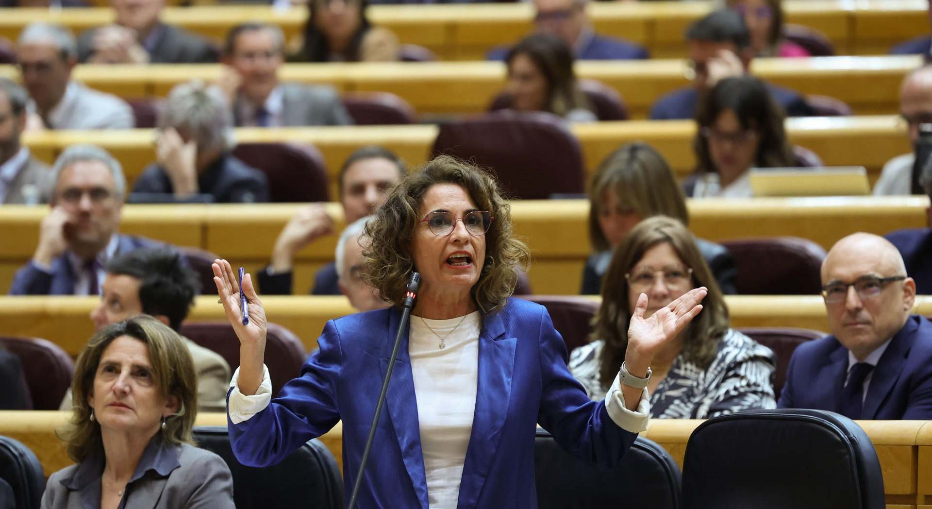 La vicepresidenta primera y ministra de Hacienda, María Jesús Montero | EFE