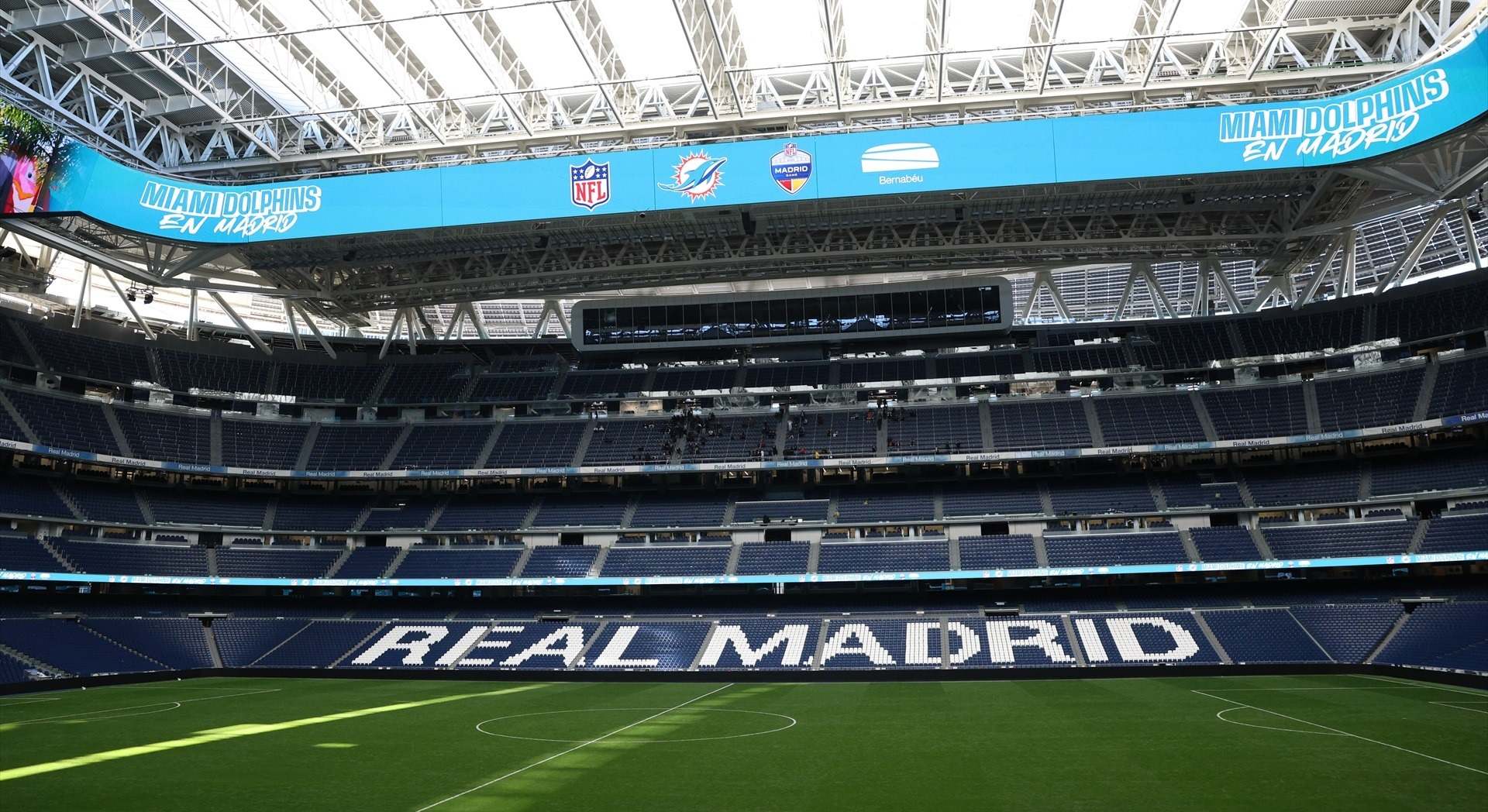 Vista general del Estadio Santiago Bernabéu