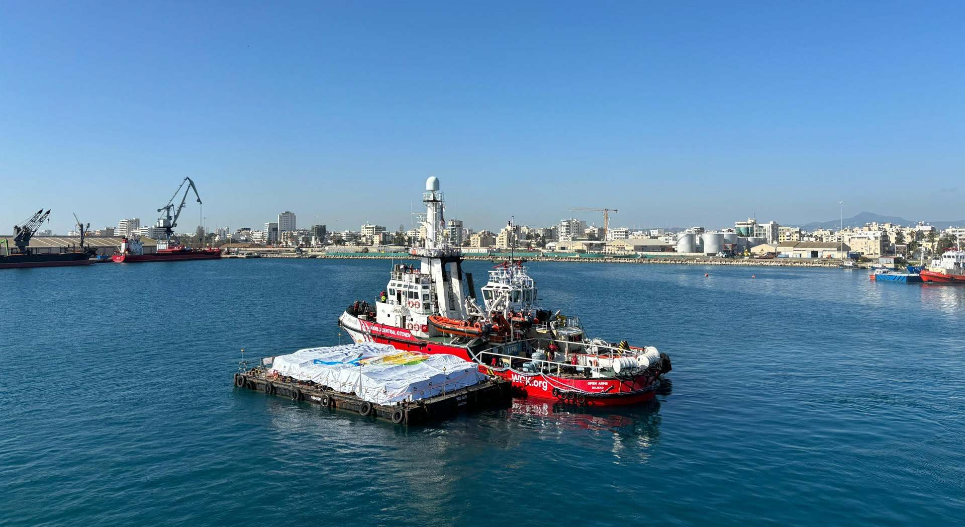 El barco de Open Arms que zarpa desde Chipre hasta Gaza. / Foto: EFE