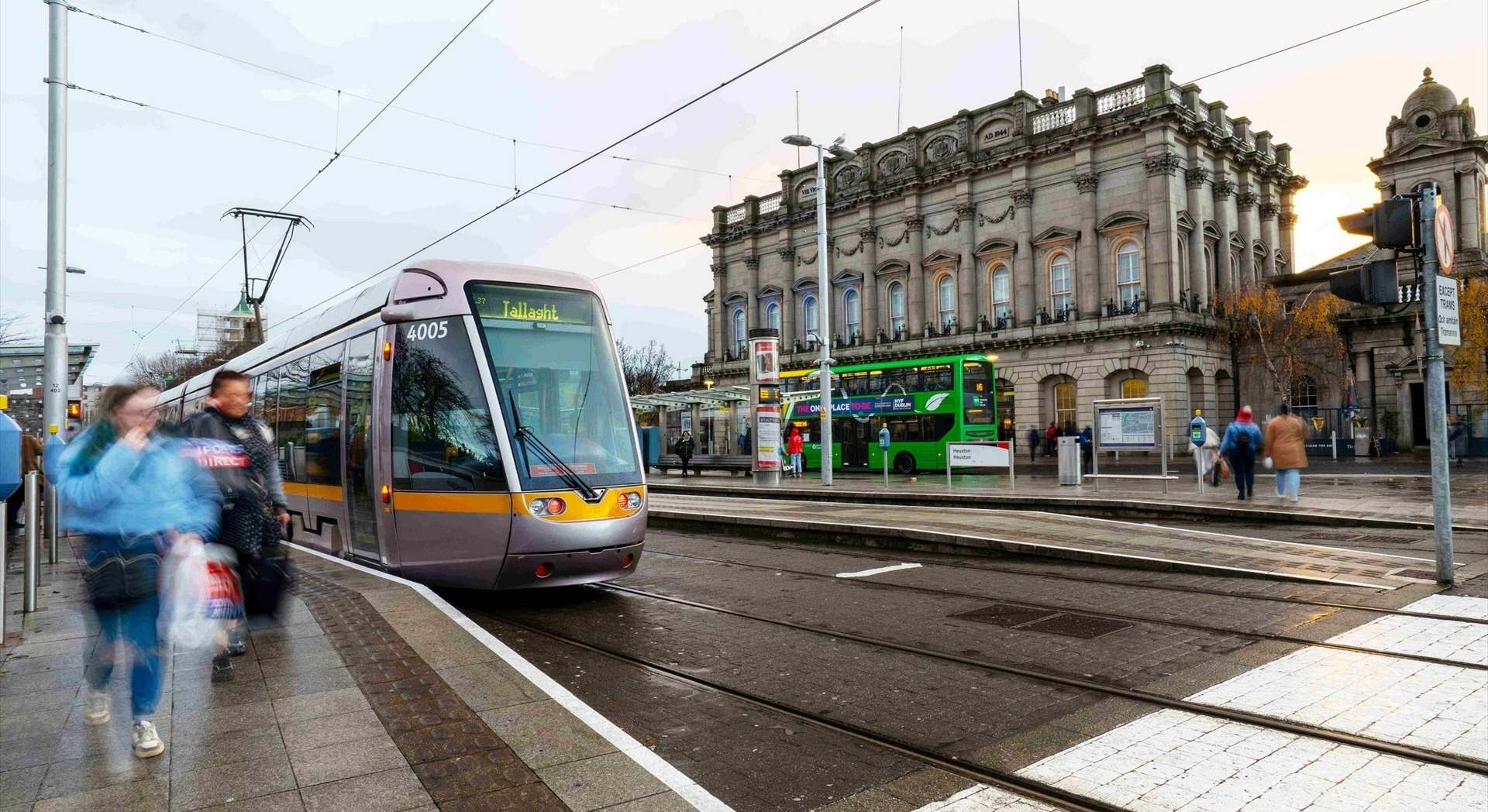 Tranvía en Irlanda.