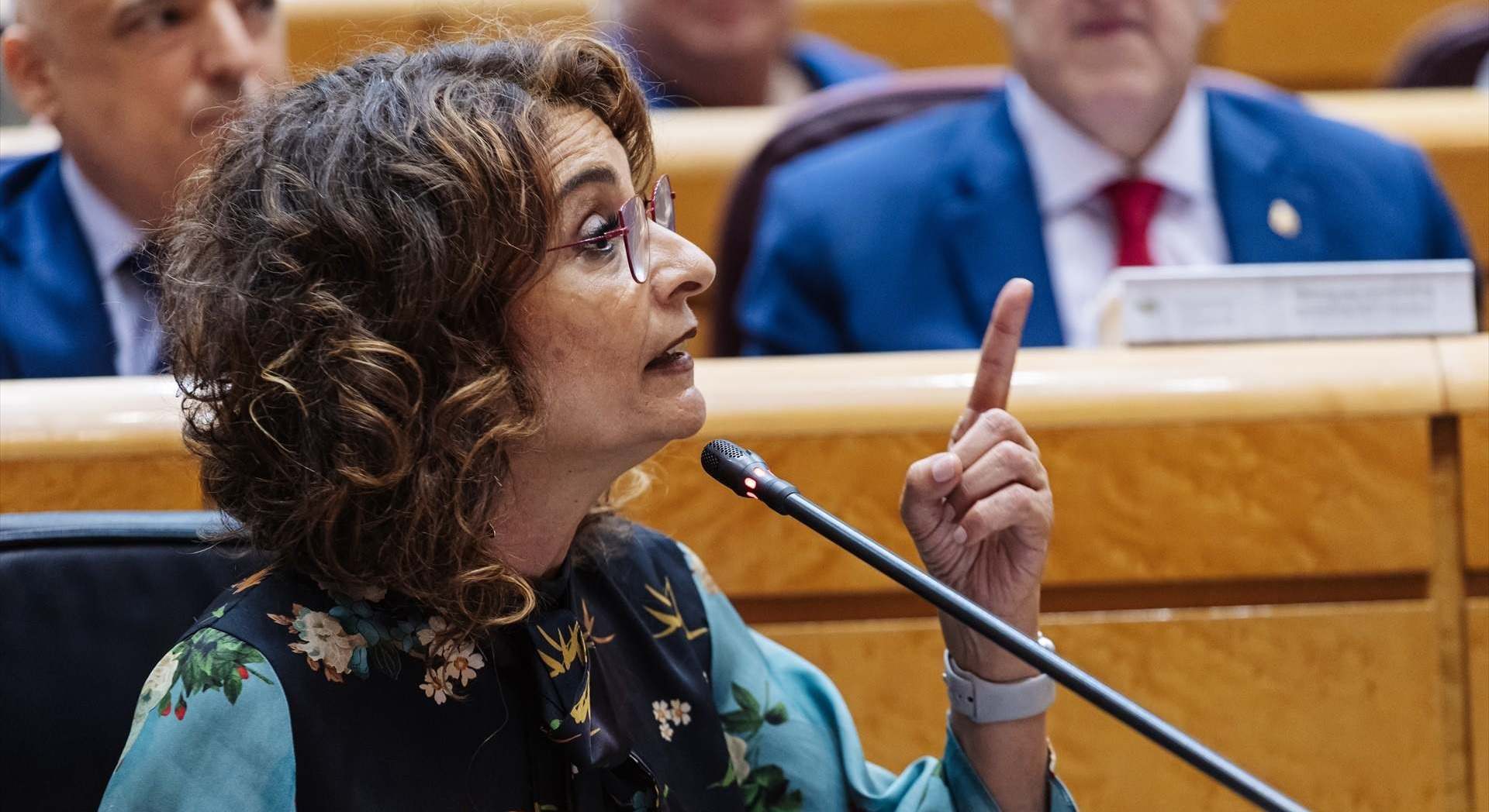 La vicepresidenta primera y Ministra de Hacienda, Maria Jesús Montero. EUROPA PRESS
