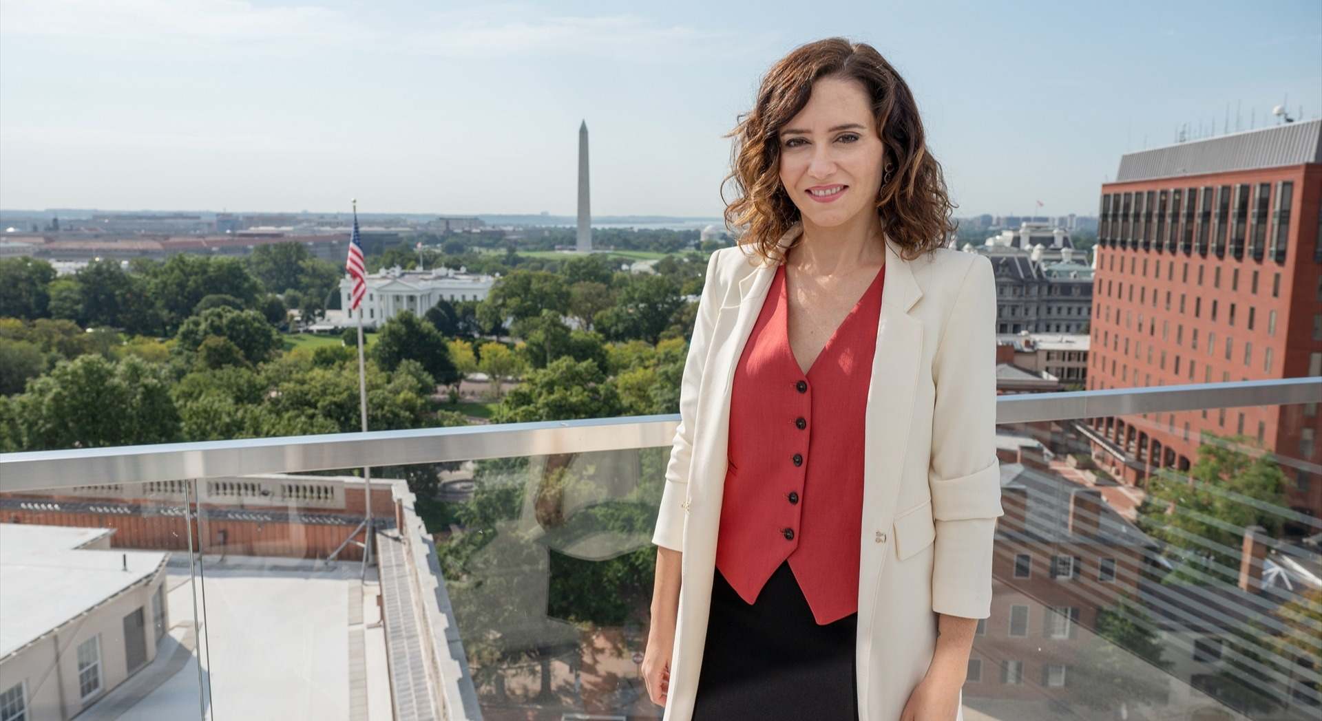 Isabel Díaz Ayuso en Washington en 2021