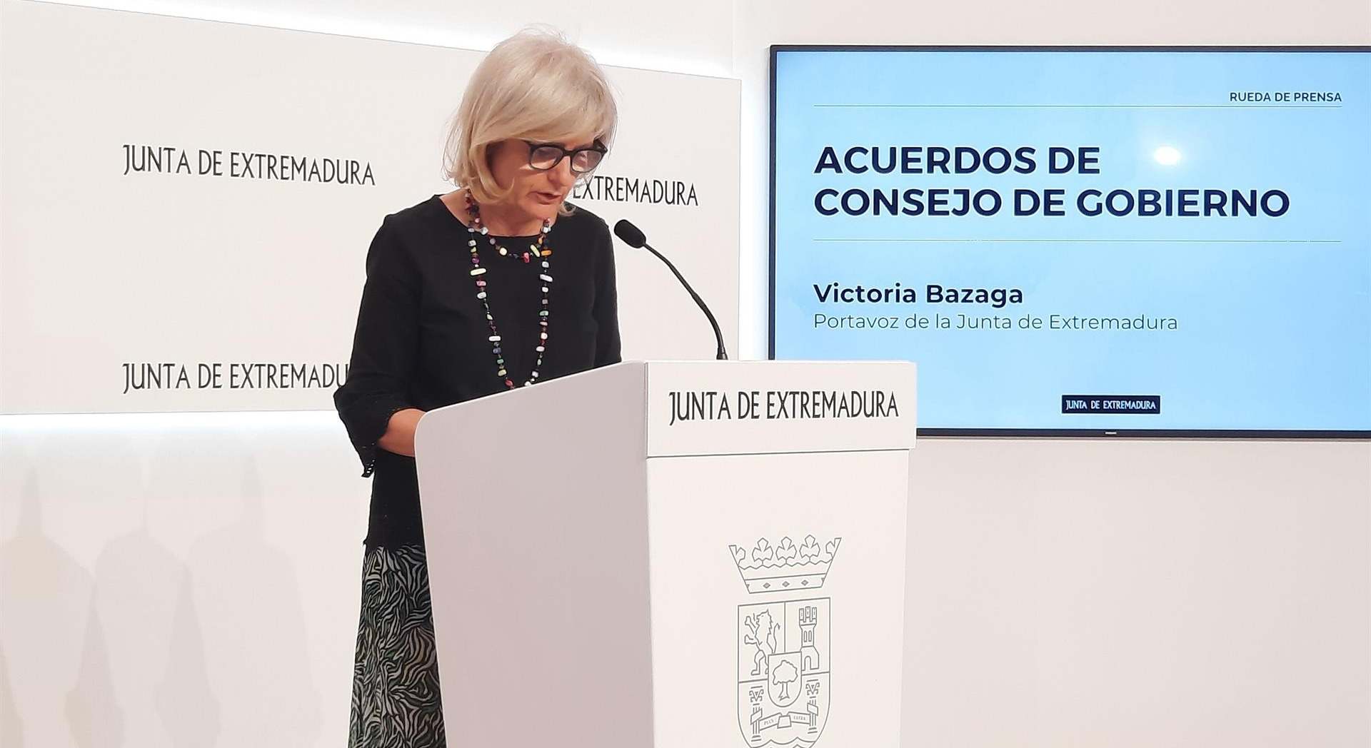 Victoria Bazaga, portavoz de la Junta de Extremadura