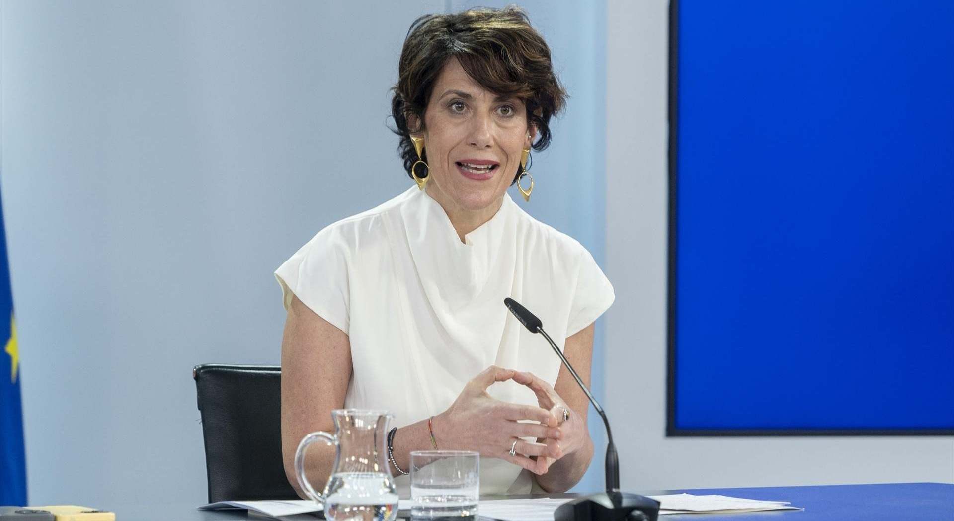 La ministra de Seguridad Social, Elma Saiz. Europa Press.