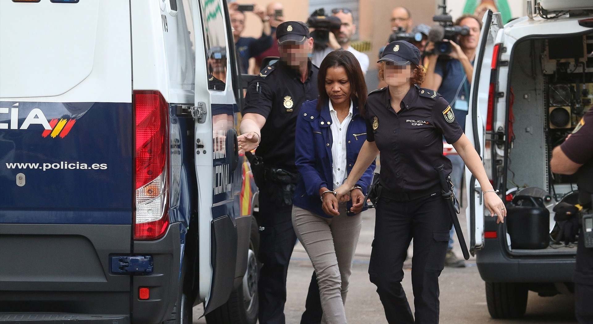 La autora confesa de la muerte del niño Gabriel Cruz, Ana Julia Quezada, a la llegada a la Audiencia Provincial de Almería, para declarar en la segunda sesión del juicio.