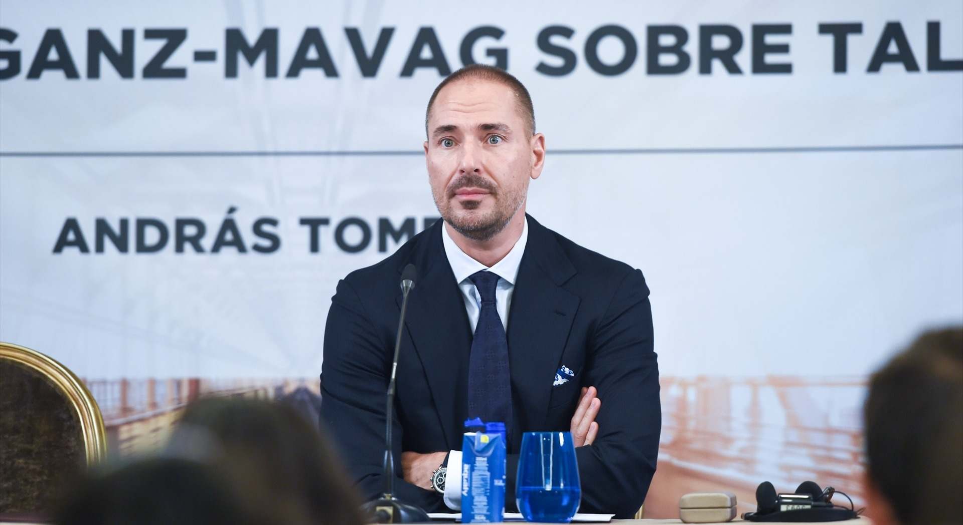 András Tombor, portavoz de Ganz-MaVag. | Foto: Gustavo Valiente / Europa Press