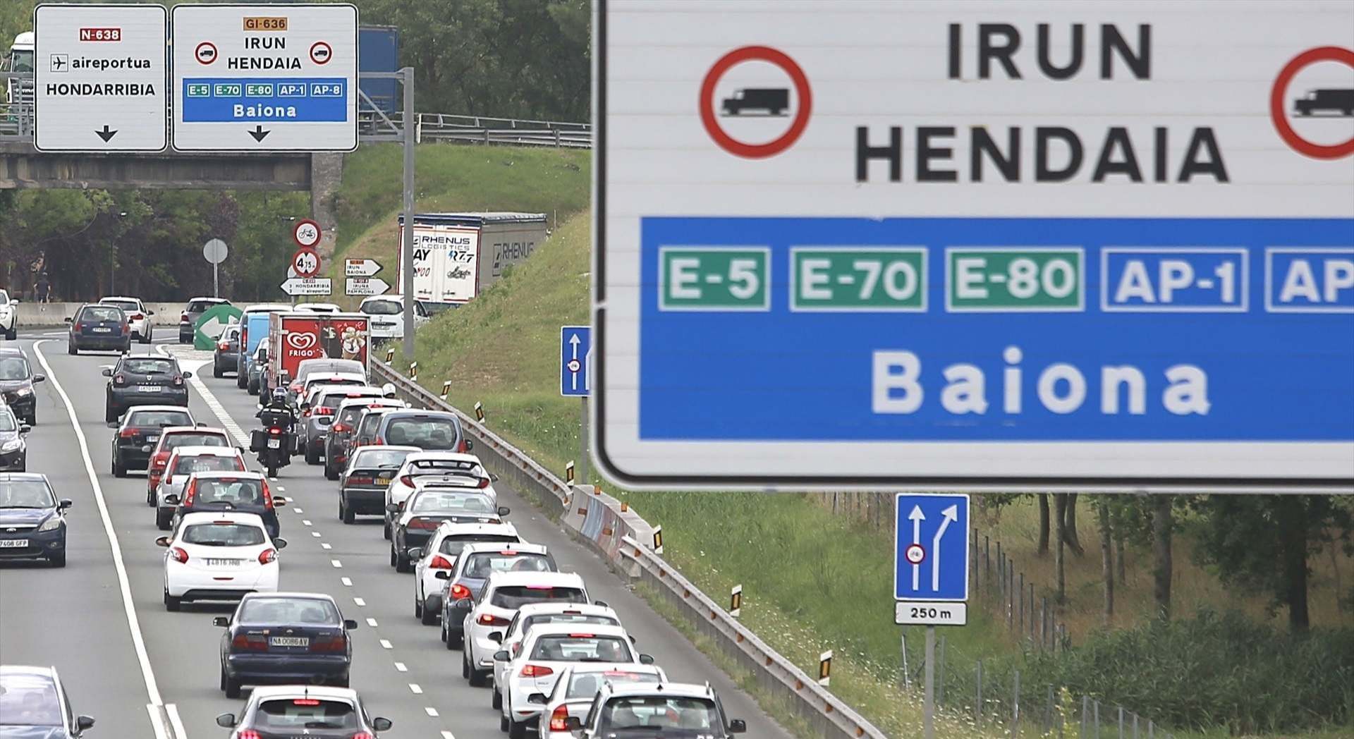 Autopista en las proximidades de la frontera con Francia. / Europa Press